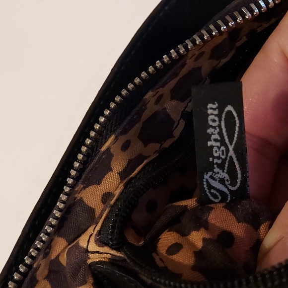 Women's Vintage Brighton #E593527 Black Pebble Leather Shoulder Handbag 💥💥 - Picture 13 of 16